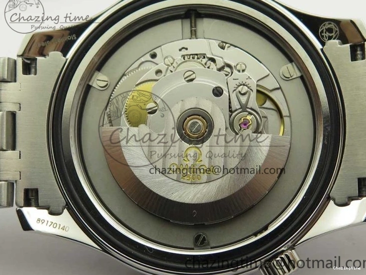 0227 HighQuality Seamaster 300M Chronometer SS Black OMF 1:1 Best Edition on SS Bracelet A2824 (Black Balance Wheel) V 7954